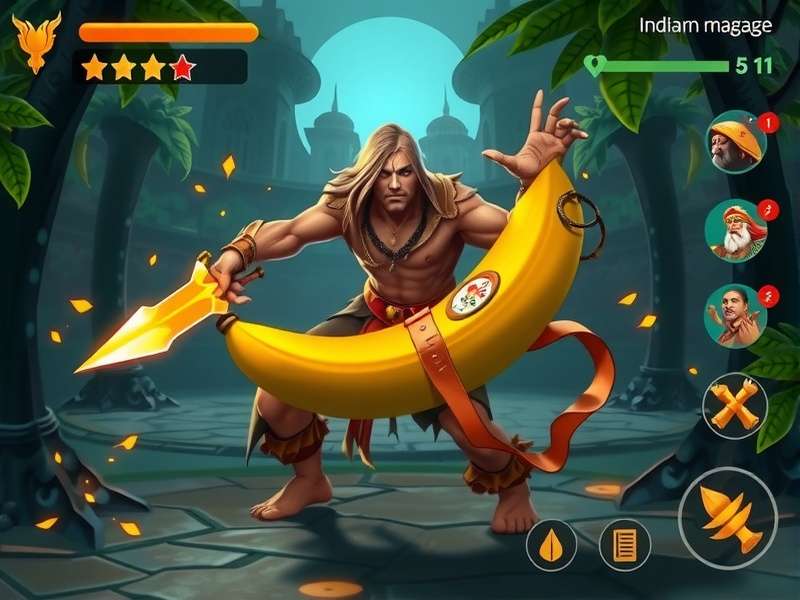 Banana Blade Mage India festival event